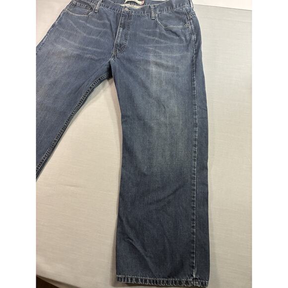 Levi’s 569 Loose Straight Jeans Mens 42x30 Blue Denim Baggy Fit Casual - Picture 5 of 13